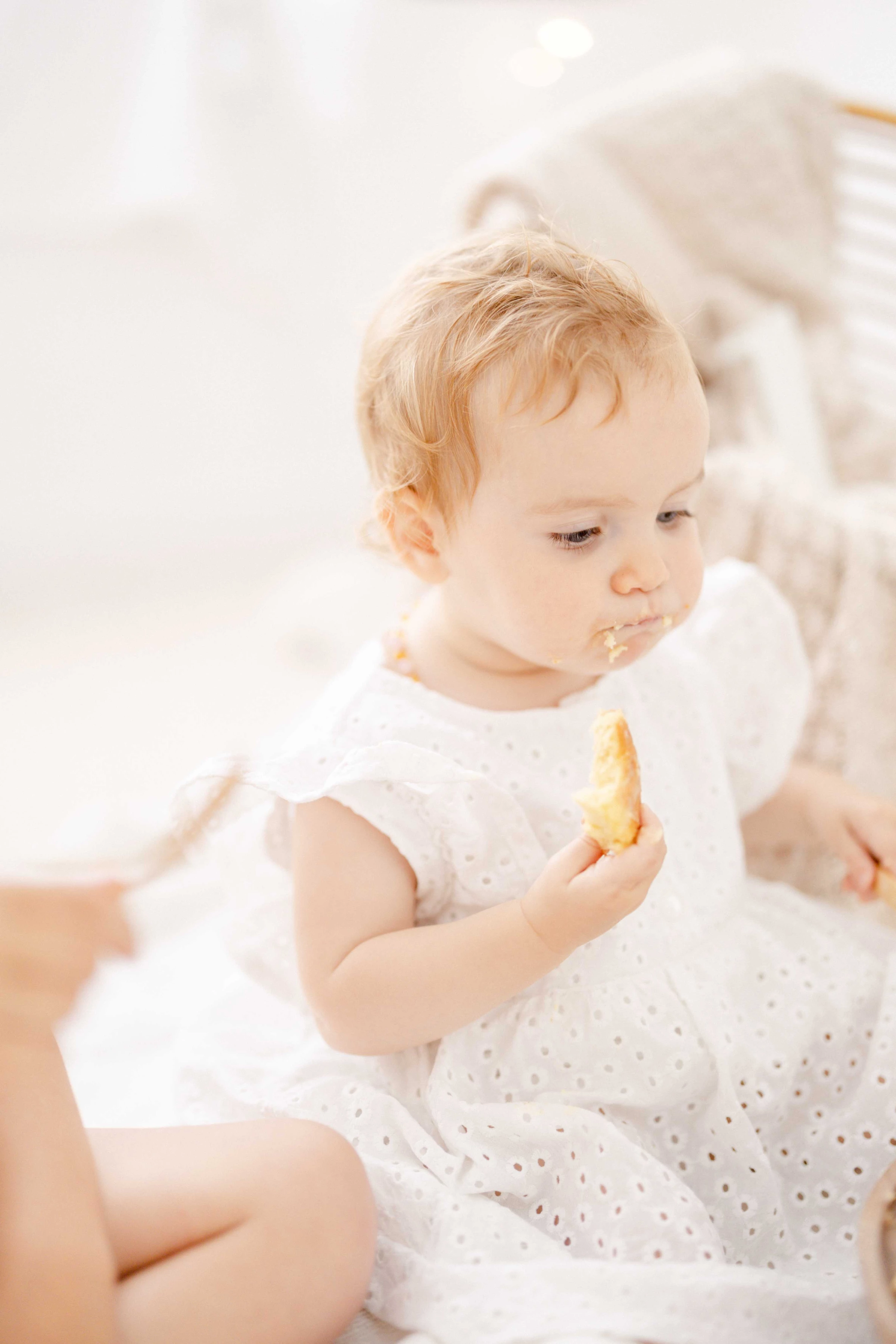 enfant robe rose beige gris